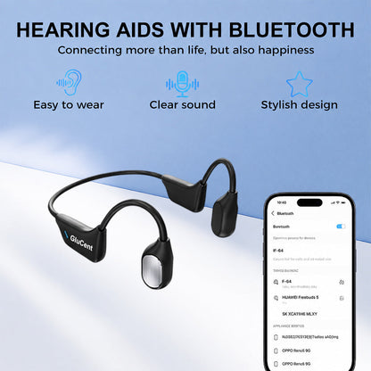 🔥Made In USA🏆GluCent® Bone Conduction Smart Hearing Headphones （Mayo Clinic Recommended）
